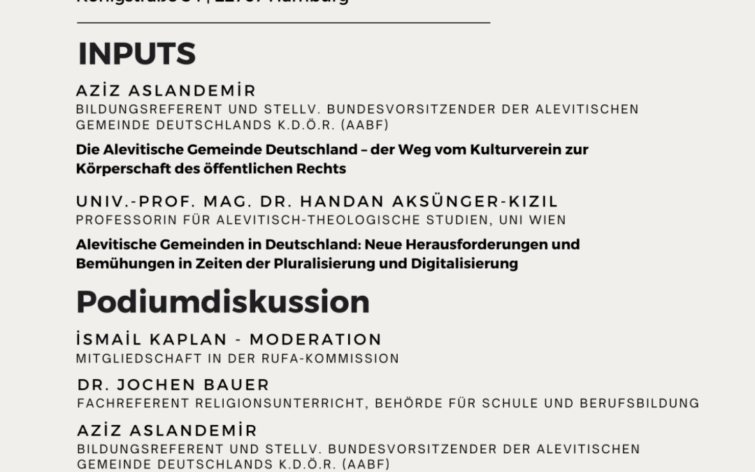 Symposium in Hamburg – 35 Jahre Alevitische Gemeinde Deutschland